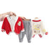 Children's Spring and Autumn Cardigan Set Three-Piece Set